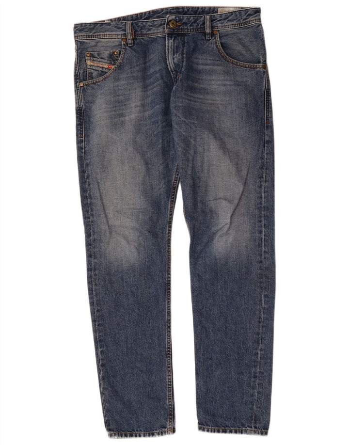 Diesel Herren Krayver Regular Slim Jeans W32 L30 Blaue Baumwolle