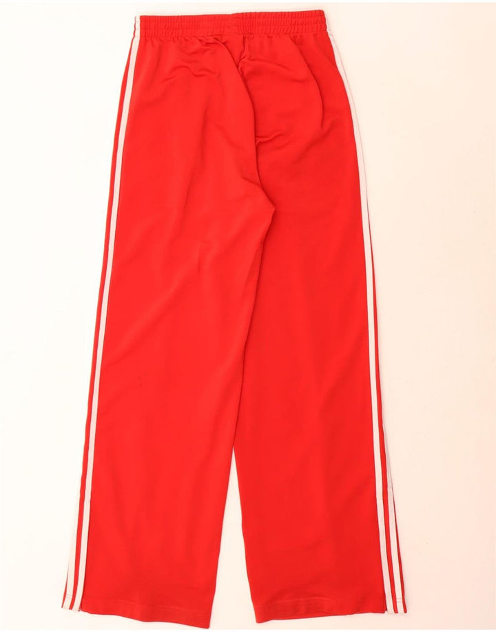 Adidas Damen-Trainingshose mit weitem Bein, UK 12, Mittelrot, Polyester