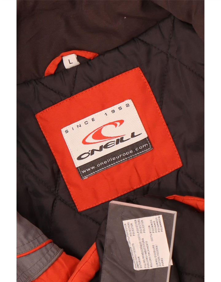 O'Neill Herren-Windbreaker-Jacke, UK 40, Größe L, Rot, Colourblock-Polyester