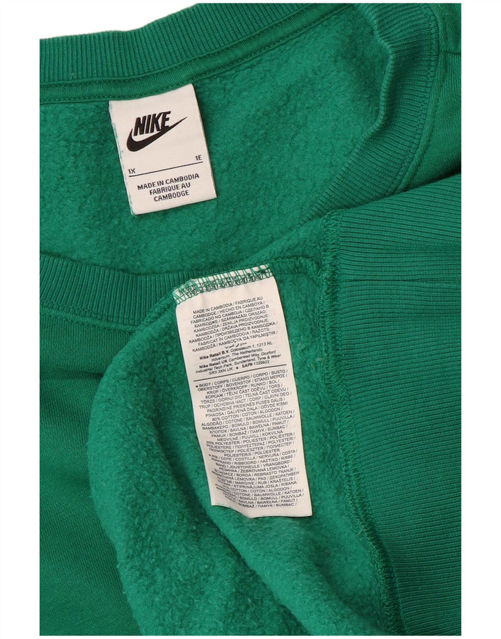 NIKE Herren Kapuzenpullover XL, grüne Baumwolle