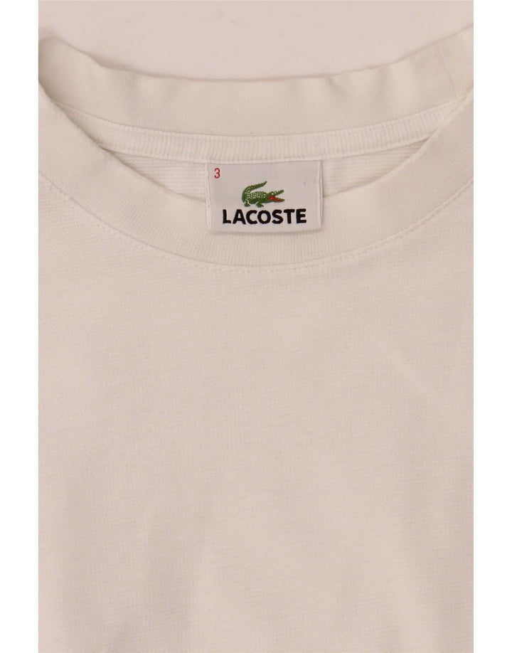 Lacoste Herren T-Shirt Top Größe 3 Small Weiß