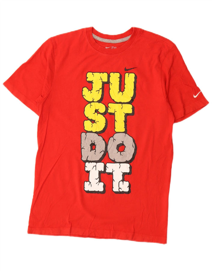 Nike Herren-T-Shirt mit Standard-Passform, Grafik, Größe S, Rot, Baumwolle