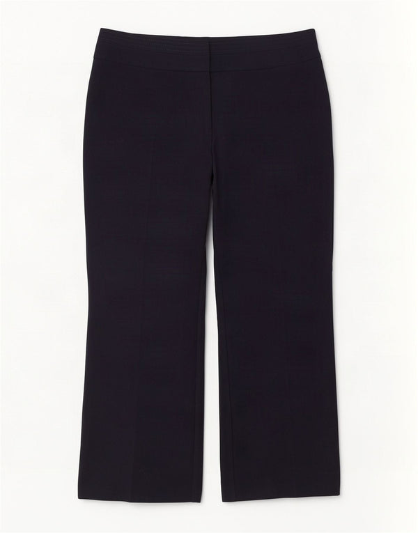 Marks & Spencer Womens Wide Leg Casual Trousers UK 18 XL W38 L30 Navy Blue