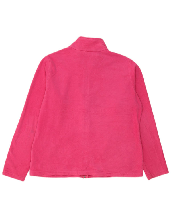 Marks & Spencer Damen Fleecejacke UK 18 XL Rosa Polyester