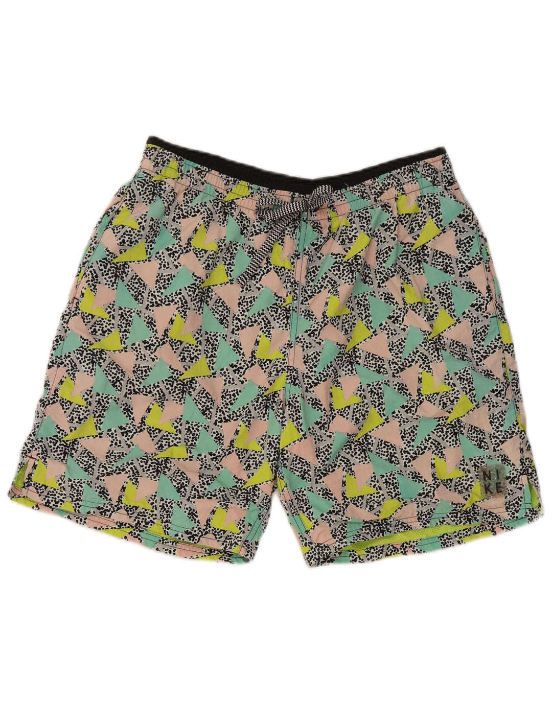 Nike Herren-Sportshorts, mittelgroß, mehrfarbig, geometrisch, Polyester