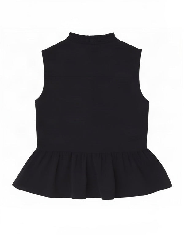 Hobbs Damen-Blusenoberteil mit Frontschnürung, ärmellos, Größe S, Marineblau, Polyester