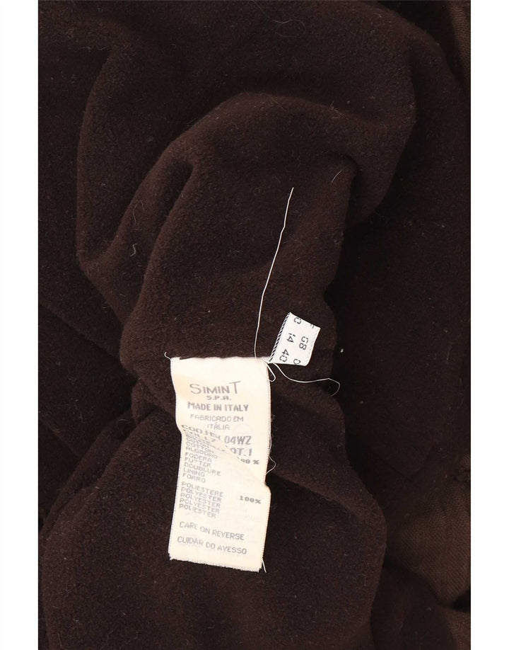 Armani Jeans Damen Cordmantel UK 14 Mittelbraune Baumwolle