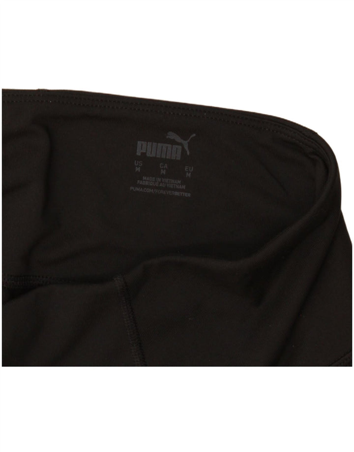 Puma Damen Crop Leggings UK 12 Medium Schwarz