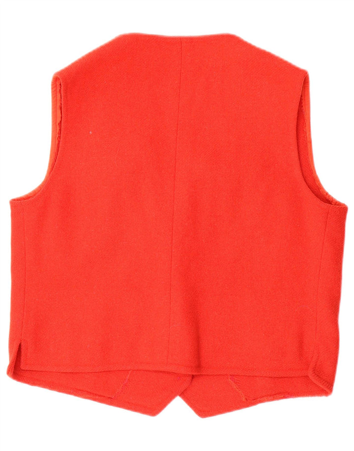 Vintage Damen Weste UK 16 Groß Rot