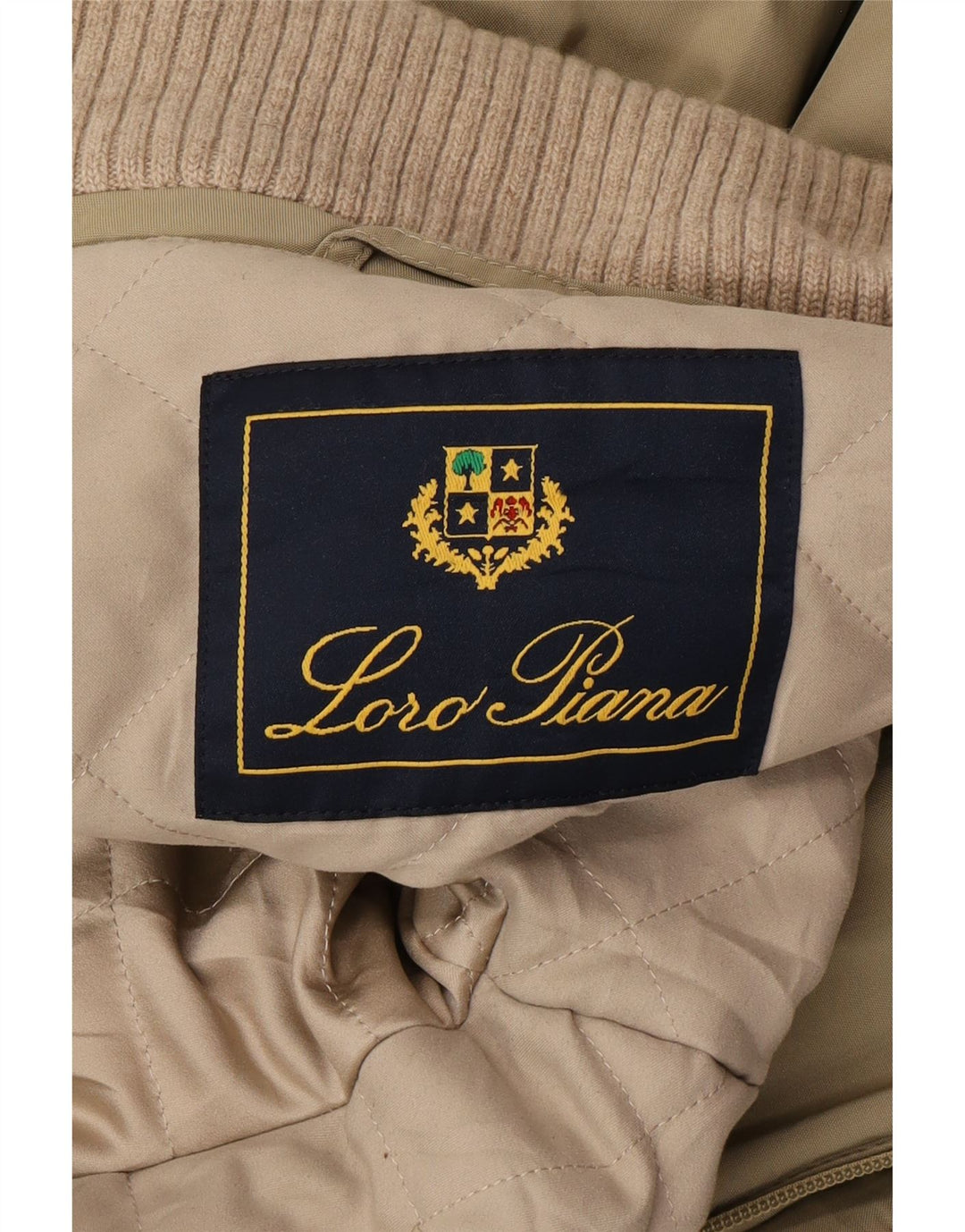 Loro Piana Herren-Windjacke mit Kapuze, UK 40, Größe L, Beige, Polyamid