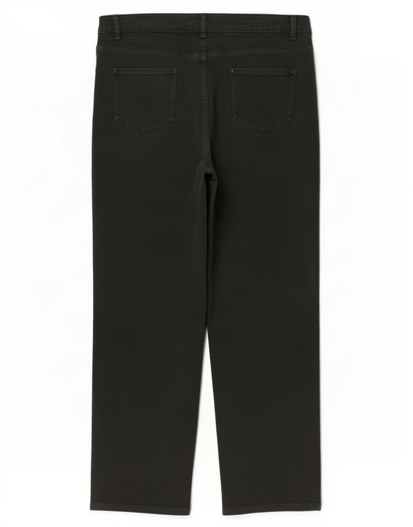 Marks & Spencer Damen Per Una Straight Jeans UK 18 XL W36 L26 Grüne Baumwolle