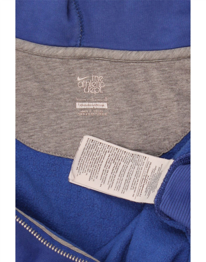 Nike Herren-Kapuzenpullover mit Reißverschluss, groß, aus blauer Baumwolle
