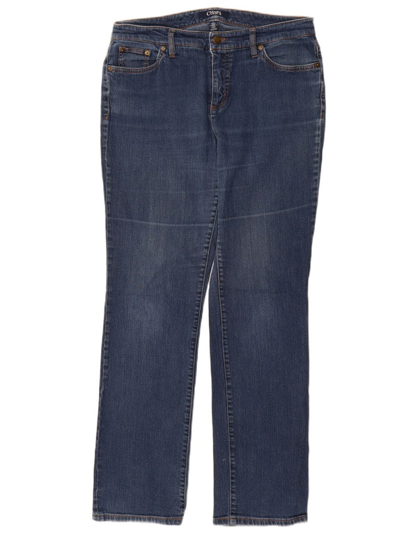 CHAPS Damen Straight Jeans US 10 Large W30 L31 Blaue Baumwolle