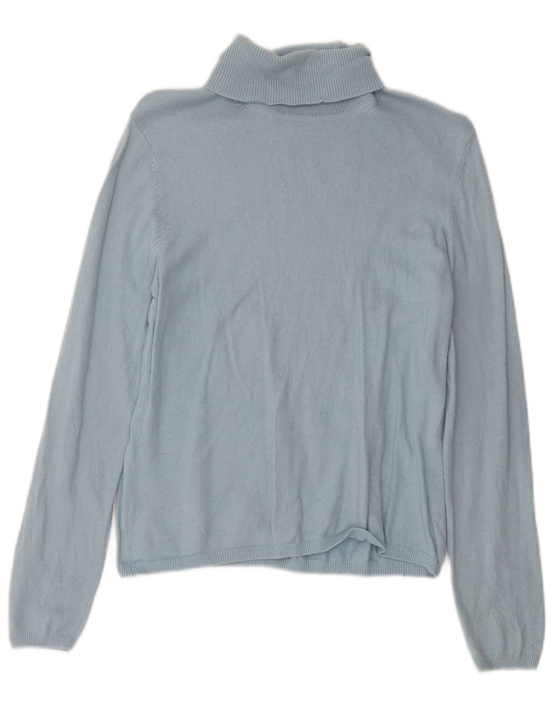 Marks & Spencer Rollkragenpullover für Damen, UK 14, mittelblaue Viskose