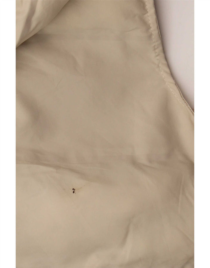 Zara Damen Longline-Kapuzenweste, gepolstert, UK 14, Mittelbeige, Polyester