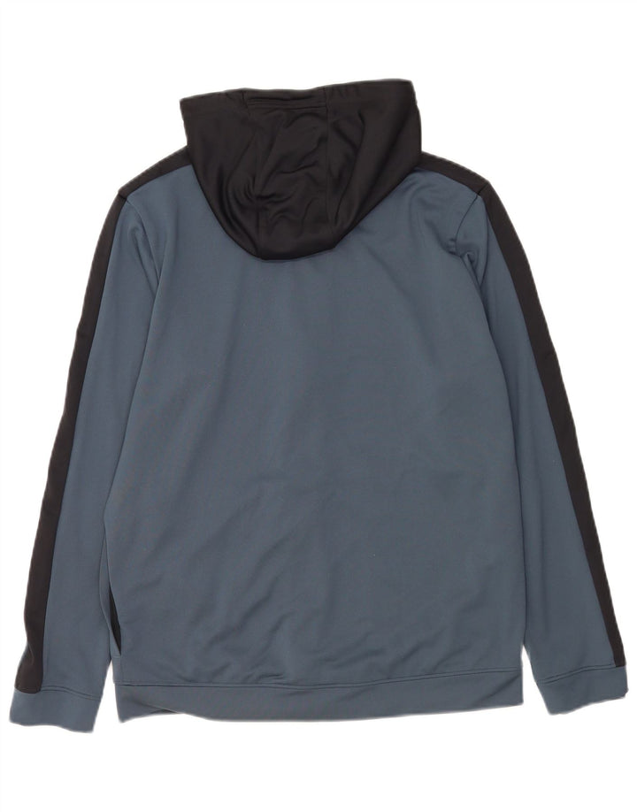 Under Armour Herren-Kapuzenpullover mit Reißverschluss, mittleres Marineblau, Farbblock-Polyester