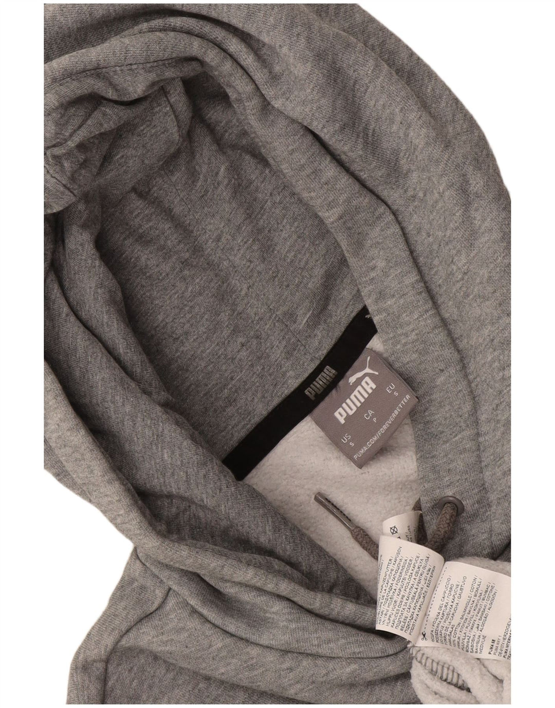 Puma Herren Graphic Hoodie Pullover Kleine graue Baumwolle