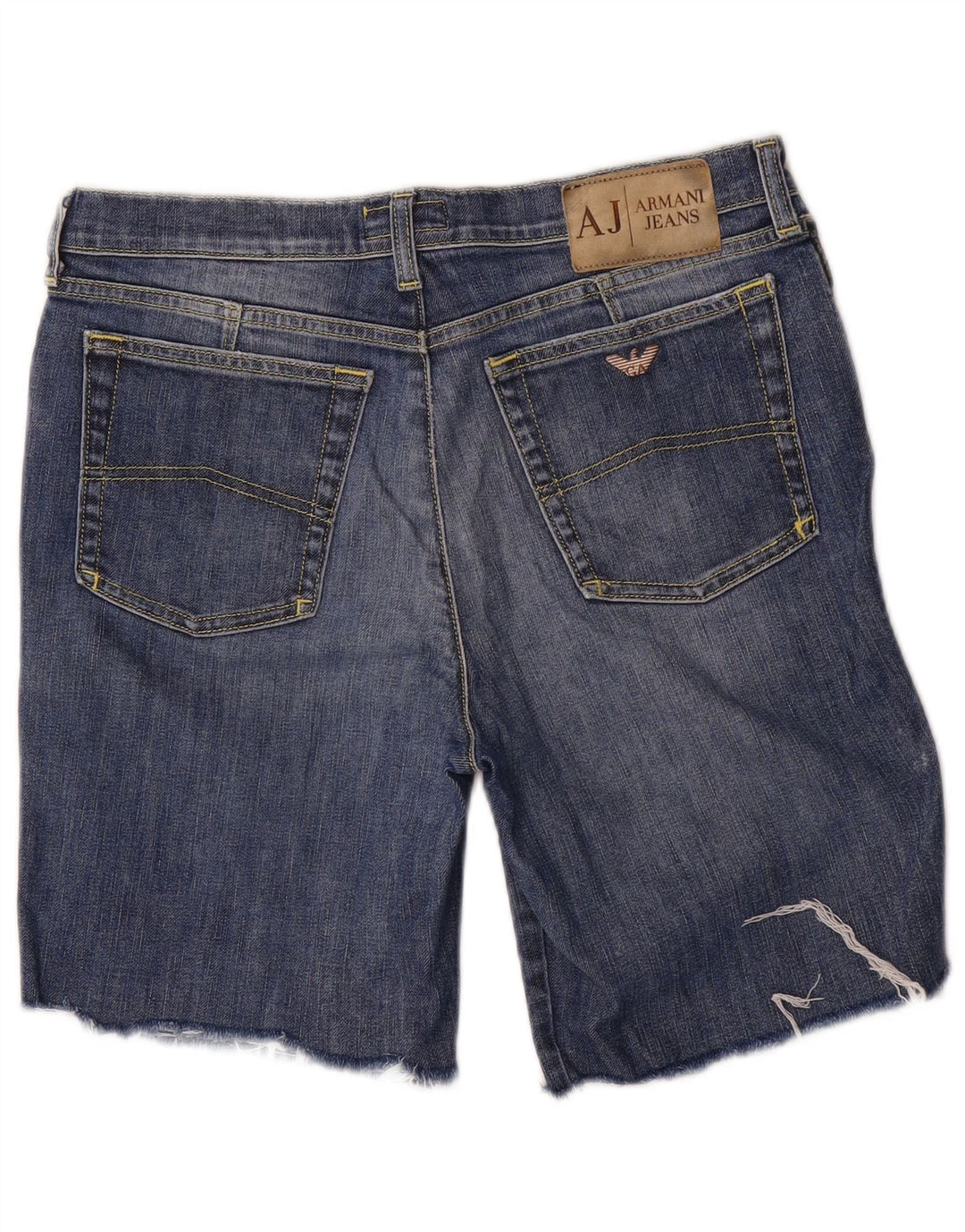 Armani Herren Jeansshorts W32 mittelblaue Baumwolle