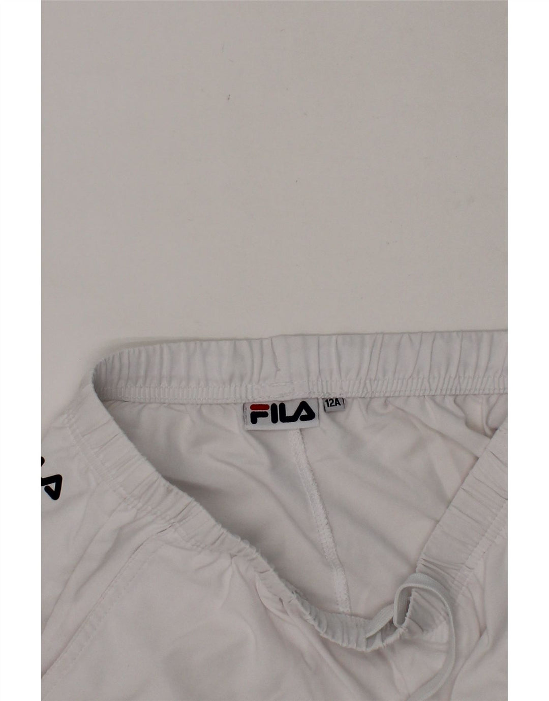 FILA Boys Sport Shorts 11-12 Years  White Polyester Vintage Fila and Second-Hand Fila from Messina Hembry 