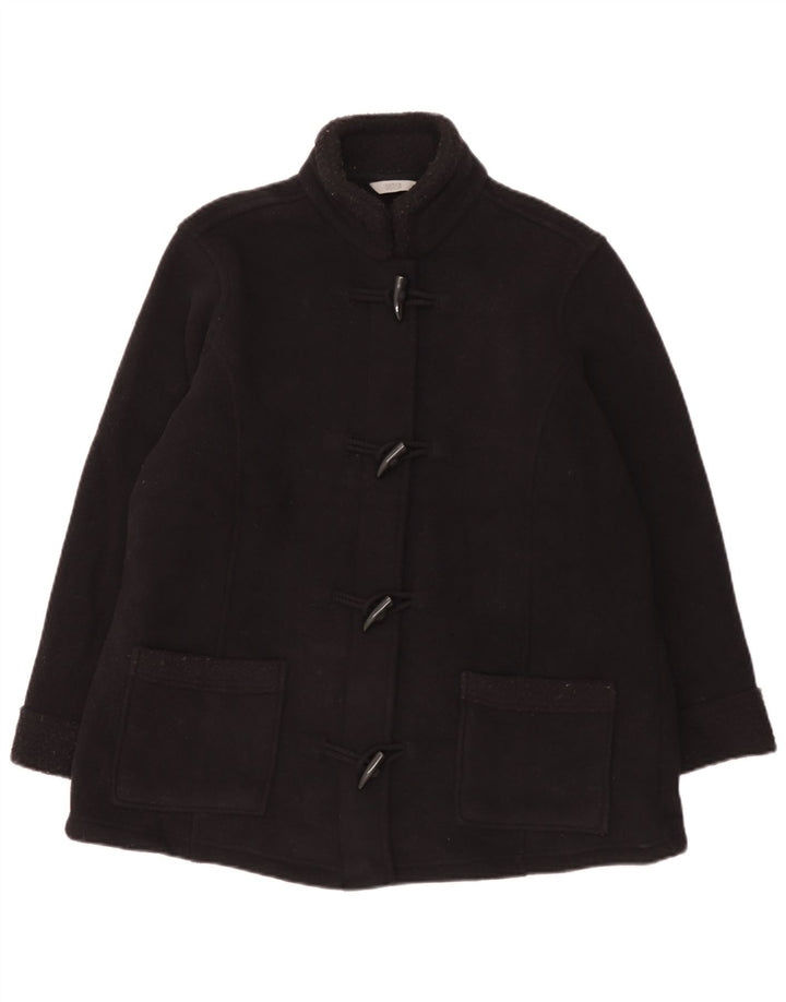 Marks & Spencer Damen Übergroßer Dufflecoat UK 20 2XL Schwarz Polyester