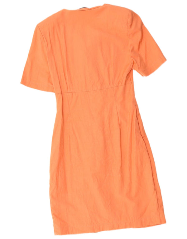 Vintage Damen Etuikleid UK 10 Small Orange
