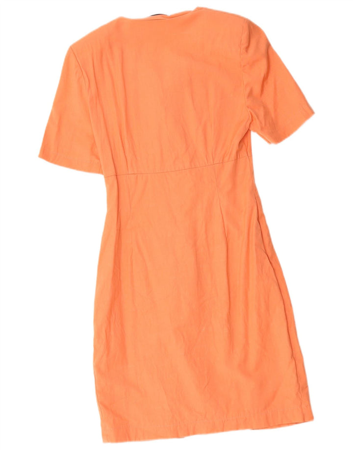 Vintage Damen Etuikleid UK 10 Small Orange