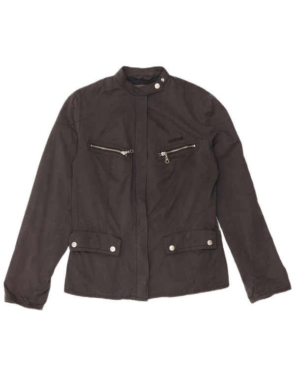 Brema Damen Racer Jacke UK 8 Small Schwarz Polyester