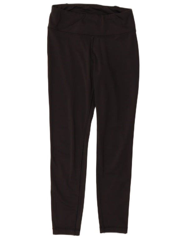 Reebok Damen Leggings UK 8 Small Schwarz Polyester