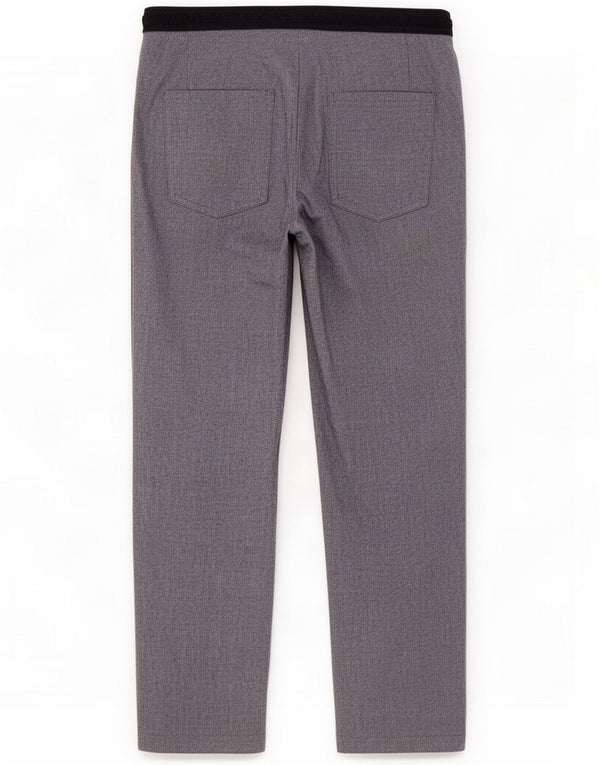 Zara Damen Chinohose mit hoher Taille, konisch zulaufend, XL W32 L27, blaue Nadelstreifen