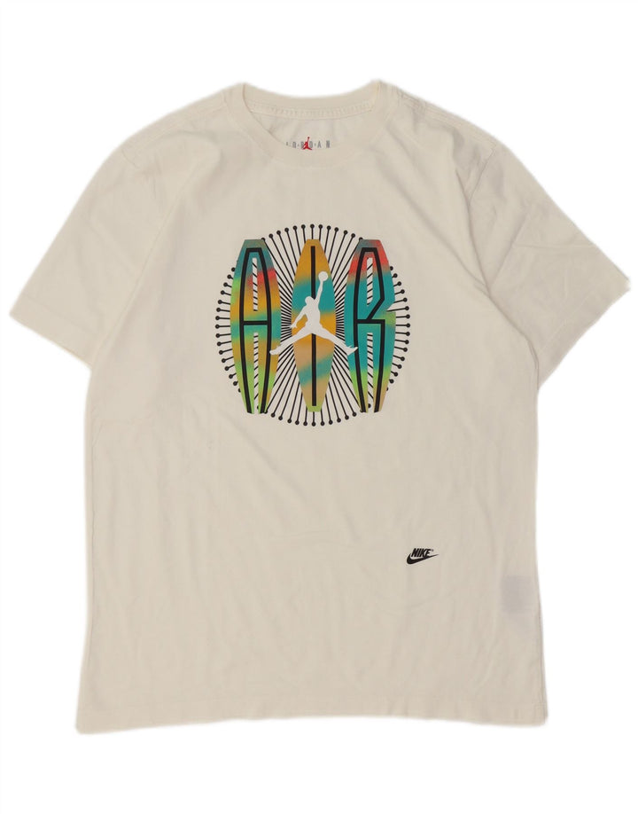 Jordan Herren-T-Shirt mit Grafik, mittelweiße Baumwolle