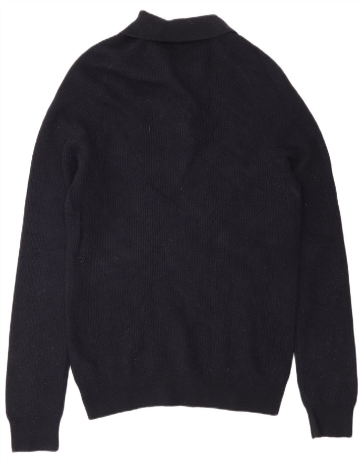 Reiss Herren-Pullover mit Rollkragen, groß, marineblaue Wolle