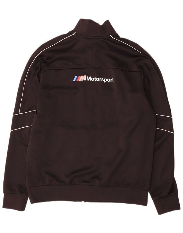 Puma Herren BMW Motorsport Trainingsanzug Top Jacke Mittelschwarz gestreift Baumwolle