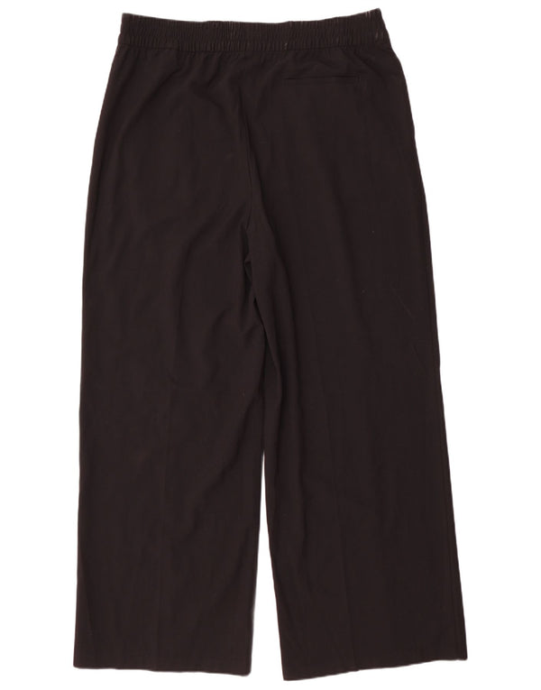 Marks & Spencer Damen-Chinohose mit weitem Bein, UK 18, XL, W38, L31, Schwarz