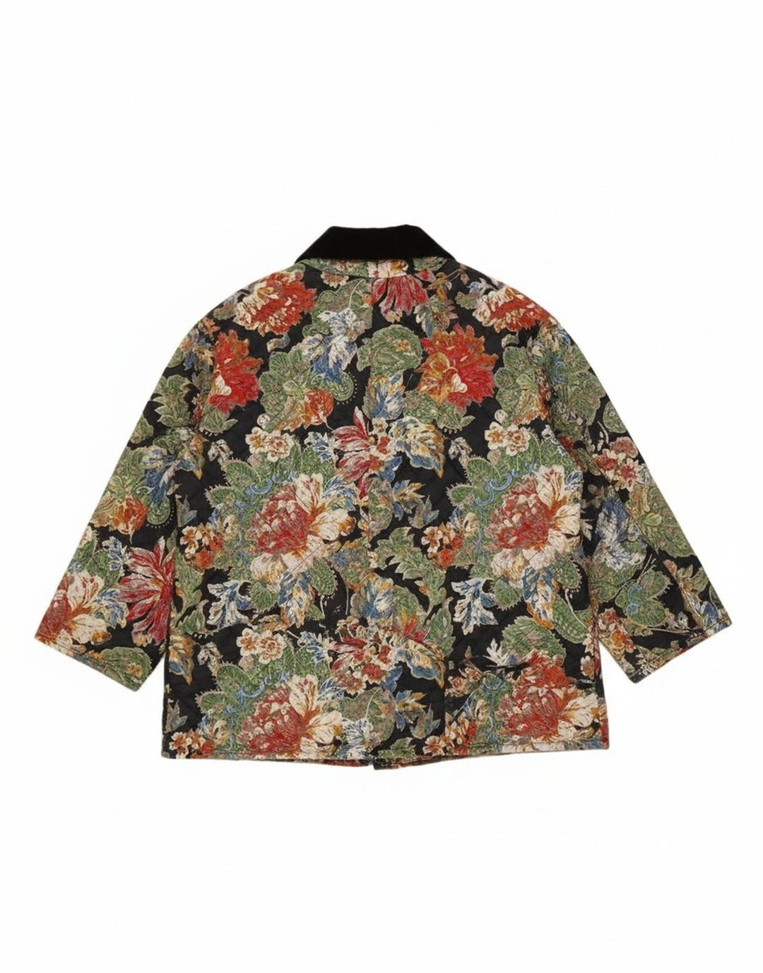 Damart Damen Steppjacke EU 46/48 XL Mehrfarbiges Blumenmuster aus Polyester