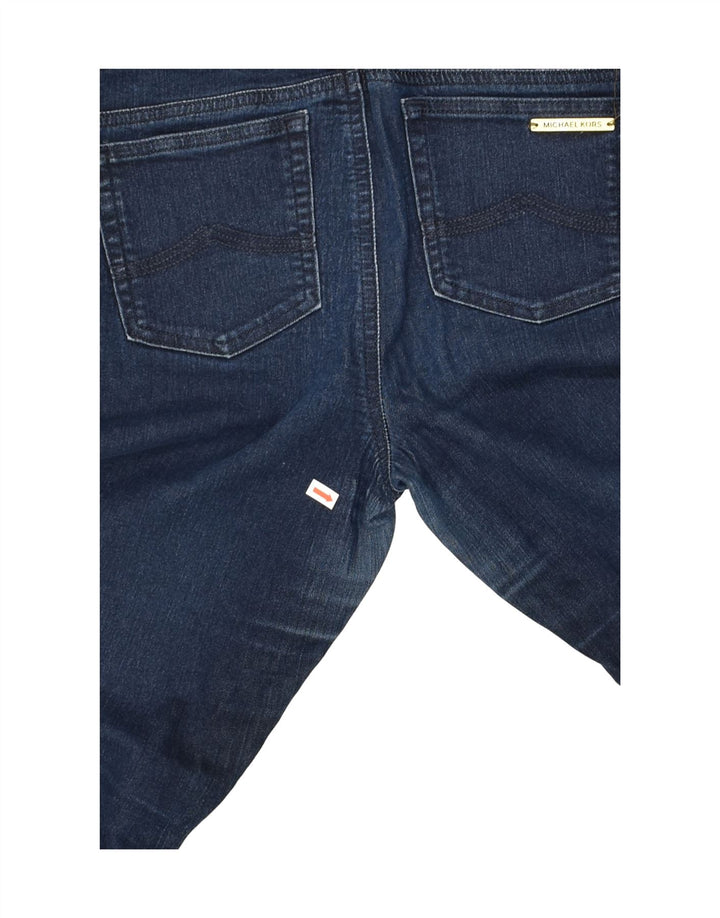 MICHAEL KORS Womens Capri Straight Jeans US 6 Medium W32 L22 Navy Blue | Vintage Michael Kors | Thrift | Second-Hand Michael Kors | Used Clothing | Messina Hembry 
