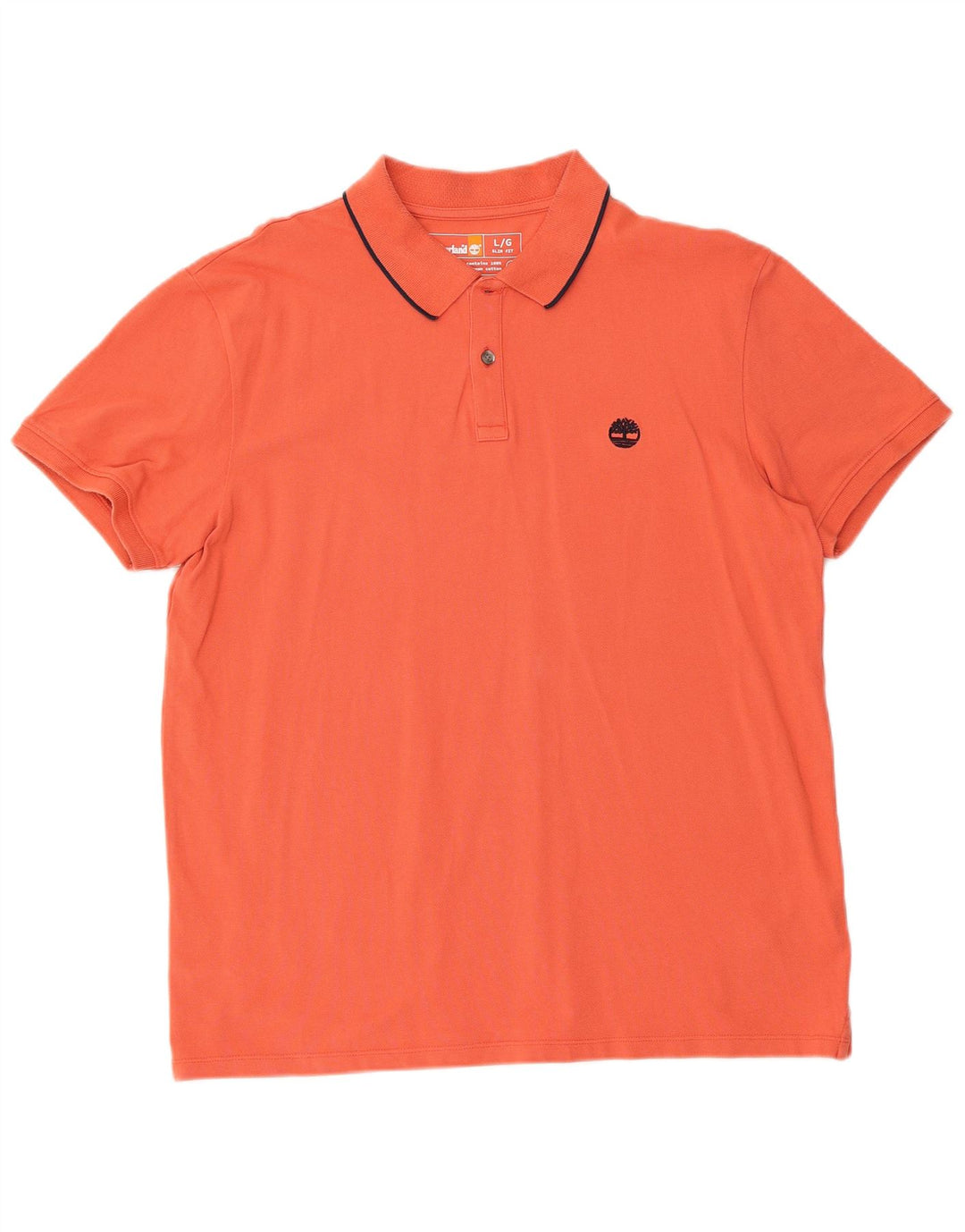 Timberland Herren Slim Fit Poloshirt Große Orange Baumwolle