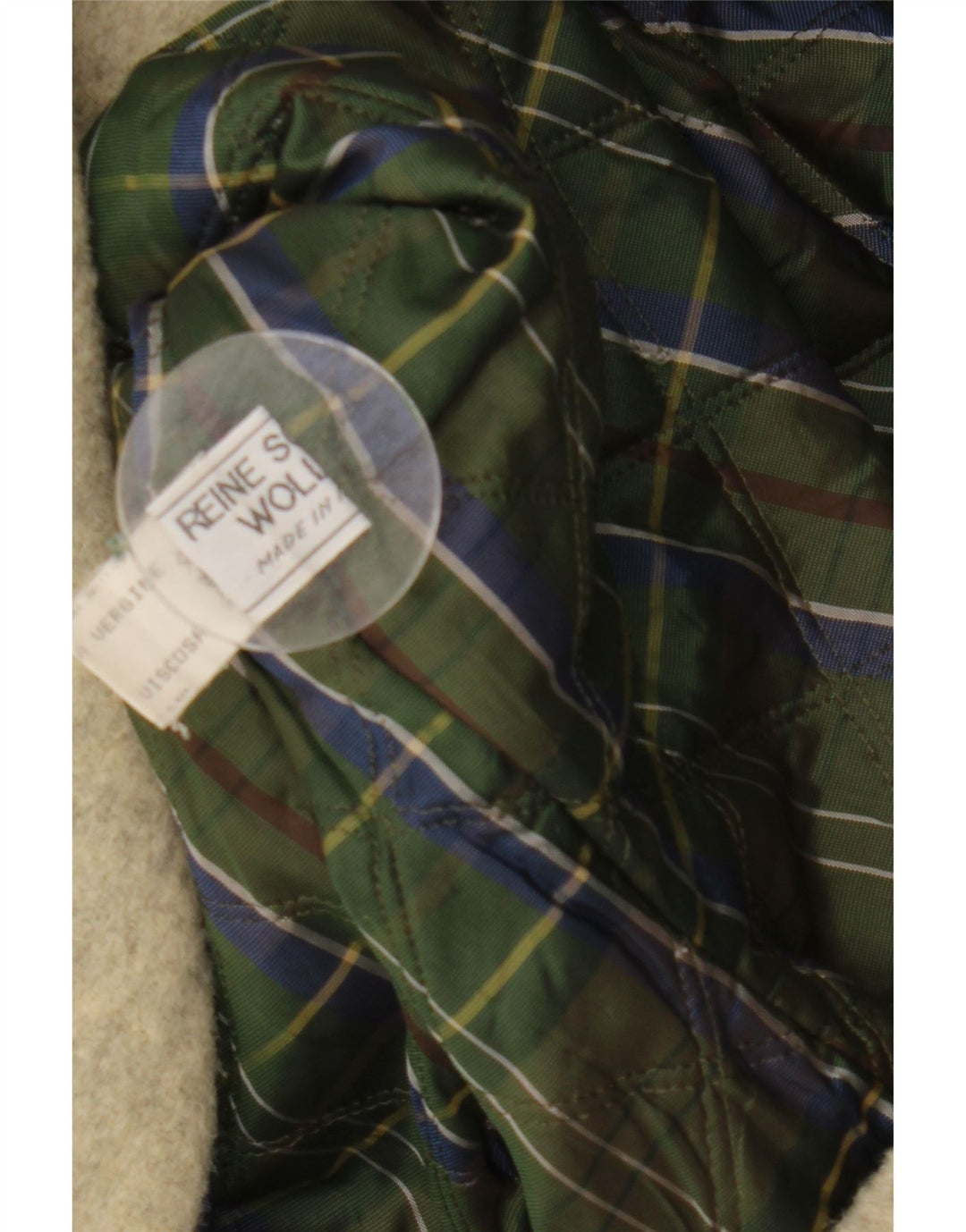 Reine Wolle Damen Dufflecoat mit Kapuze IT 56 3XL Graue Wolle