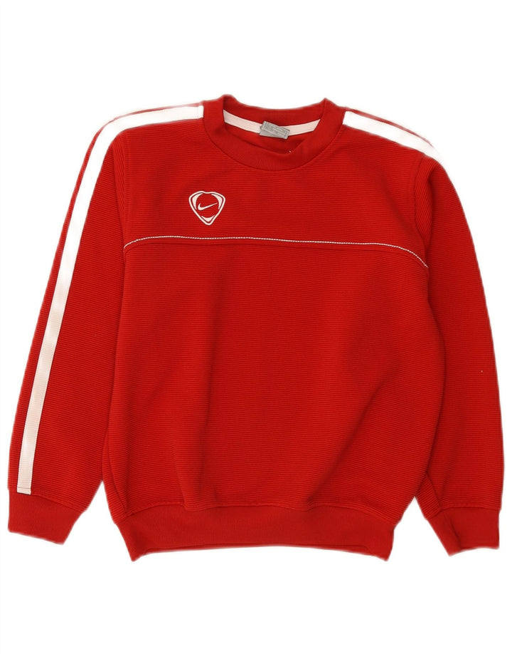 Nike Sweatshirt-Pullover für Jungen, 9–10 Jahre, Größe S, Rot, Polyester