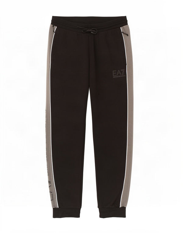 Emporio Armani Herren-Trainingshose, Jogginghose, groß, Schwarz, Farbblock