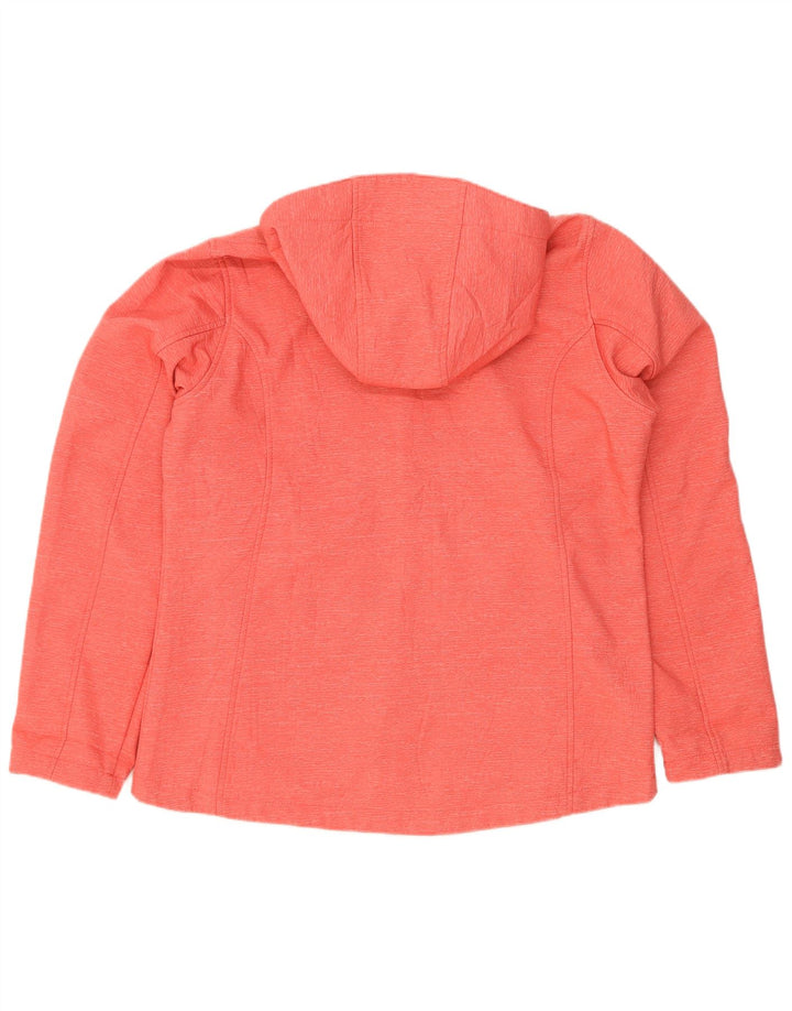 Coast Damen-Windbreakerjacke mit Kapuze, EU 42, großes, rot meliertes Polyester