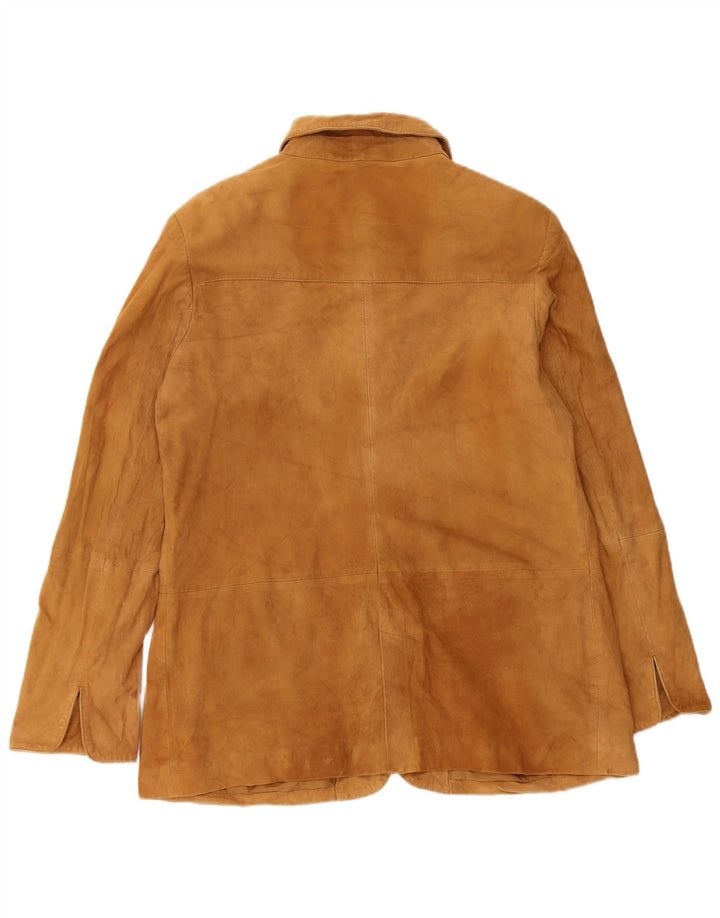 Conbipel Damen Free Heron Wildlederjacke IT 46 Großes braunes Leder