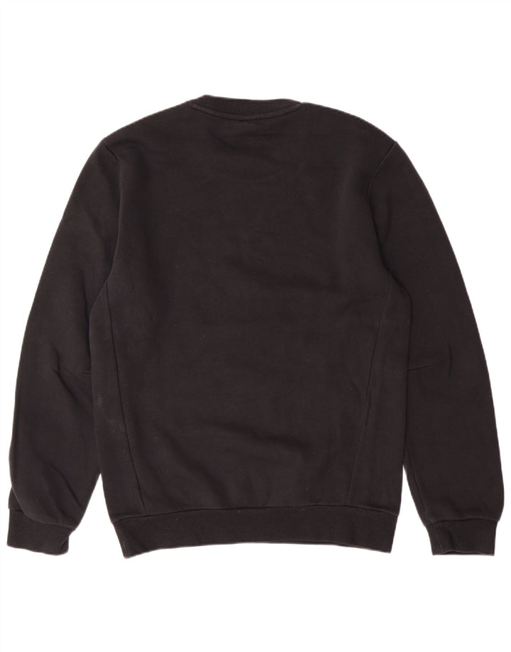 ADIDAS Mens Graphic Sweatshirt Jumper Small Black Cotton