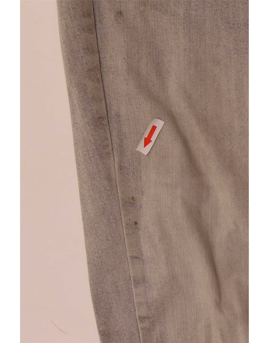 Marks & Spencer Damen Straight Jeans UK 12 Medium W30 L26 Grau Baumwolle