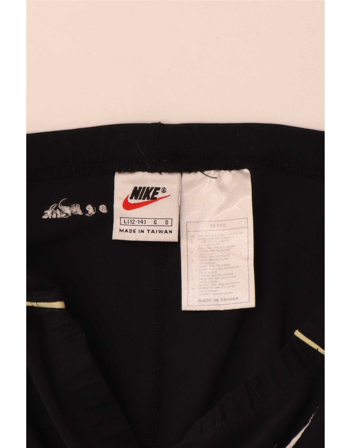 Nike Damen Leggings US 12/14 Large Schwarz Polyester