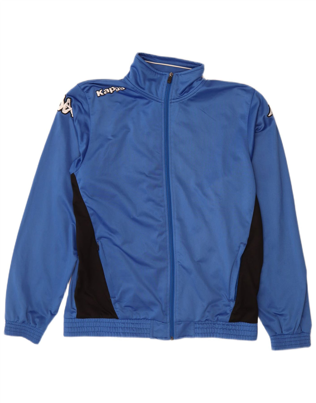 Kappa Herren-Trainingsanzugoberteil mit Grafik, Größe L, Blau, Farbblock