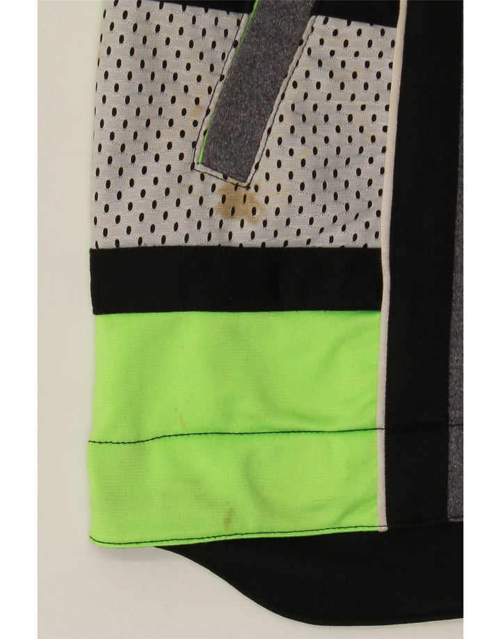 Diadora Jungen-Trainingsanzug-Top-Jacke, 13–14 Jahre, graues Colourblock-Polyester