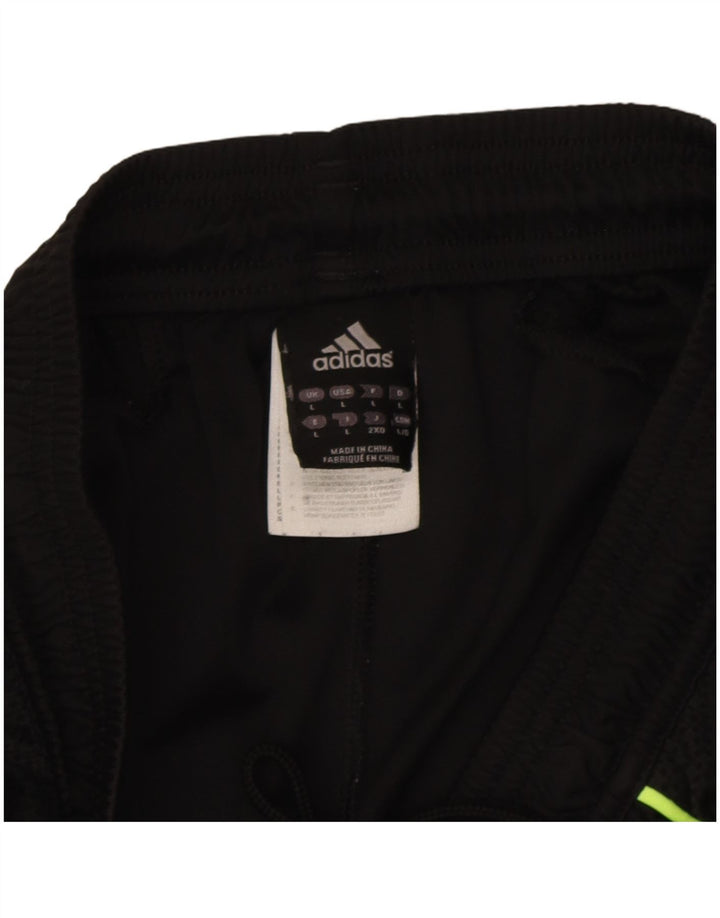 Adidas Herren Climacool Sportshorts, groß, schwarzes Farbblock-Polyester