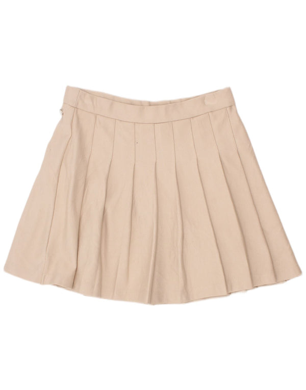 Zara Messer-Faltenrock für Mädchen, 11–12 Jahre, W24, beige Viskose