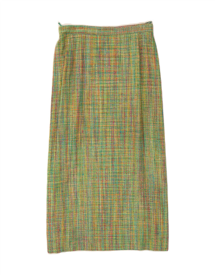 VINTAGE Womens Maxi Skirt W26 Small  Green Vintage Vintage and Second-Hand Vintage from Messina Hembry 