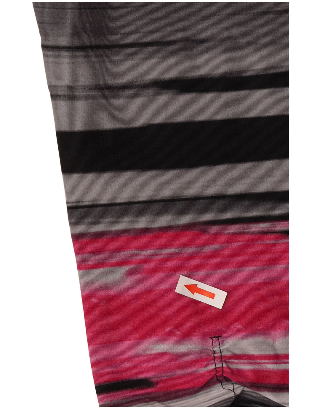 Calvin Klein Damen Capri-Leggings UK 12 Medium Schwarz gestreift Nylon